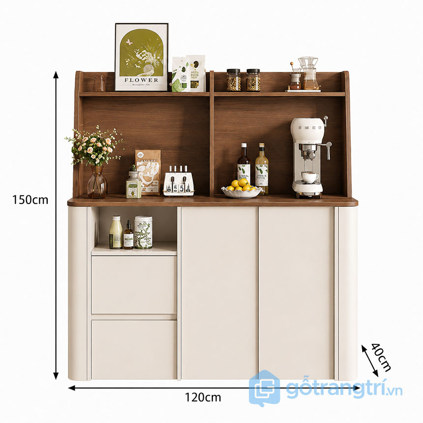 Tủ Pantry Mini Cho Bếp Hiện Đại GHS-55194