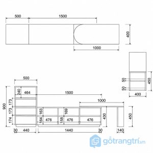 6 kệ ti vi thấp hiện đại