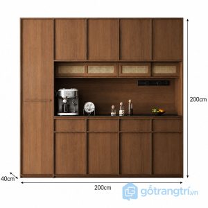 6 tủ bếp khô hiện đại