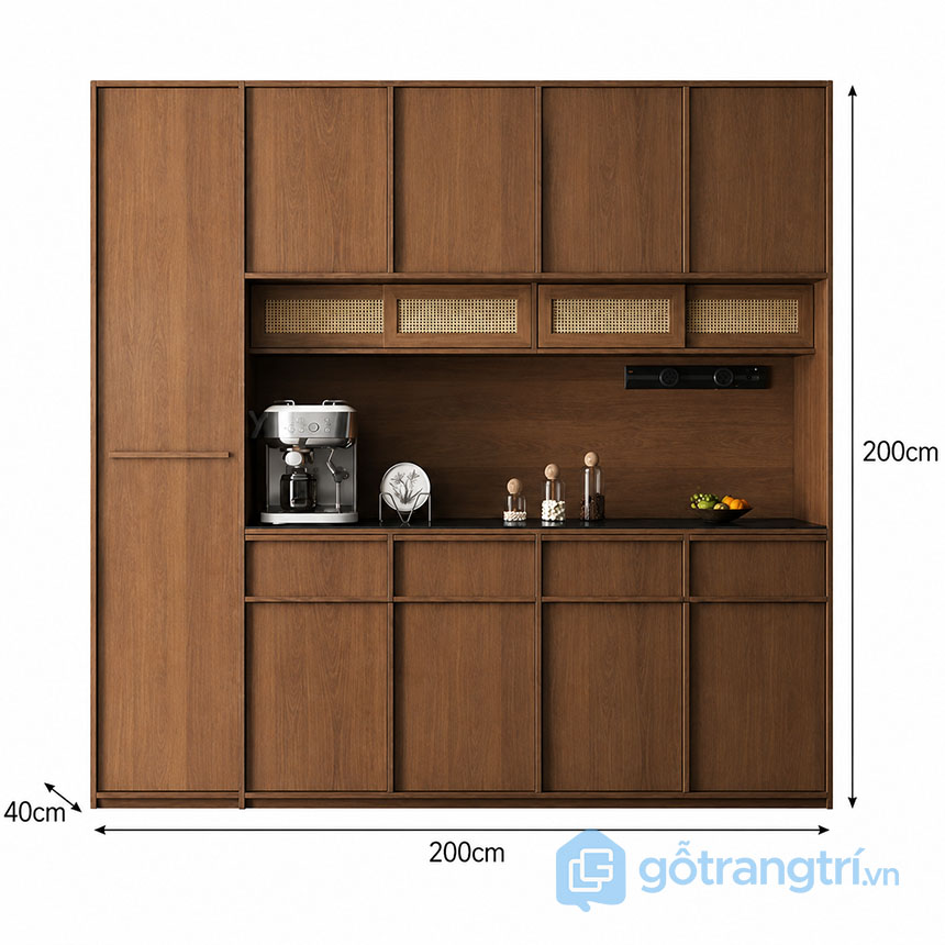 Tủ Bếp Khô Hiện Đại Sang Trọng GHS-55916