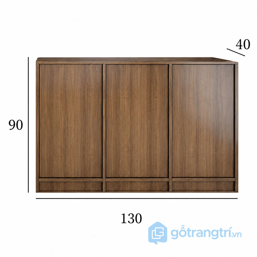 Tủ Chén Gỗ Hiện Đại Tối Giản GHS-55175
