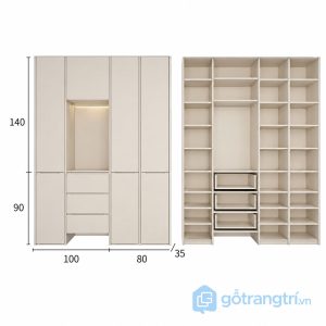 6 tủ giày kết hợp tủ trang trí