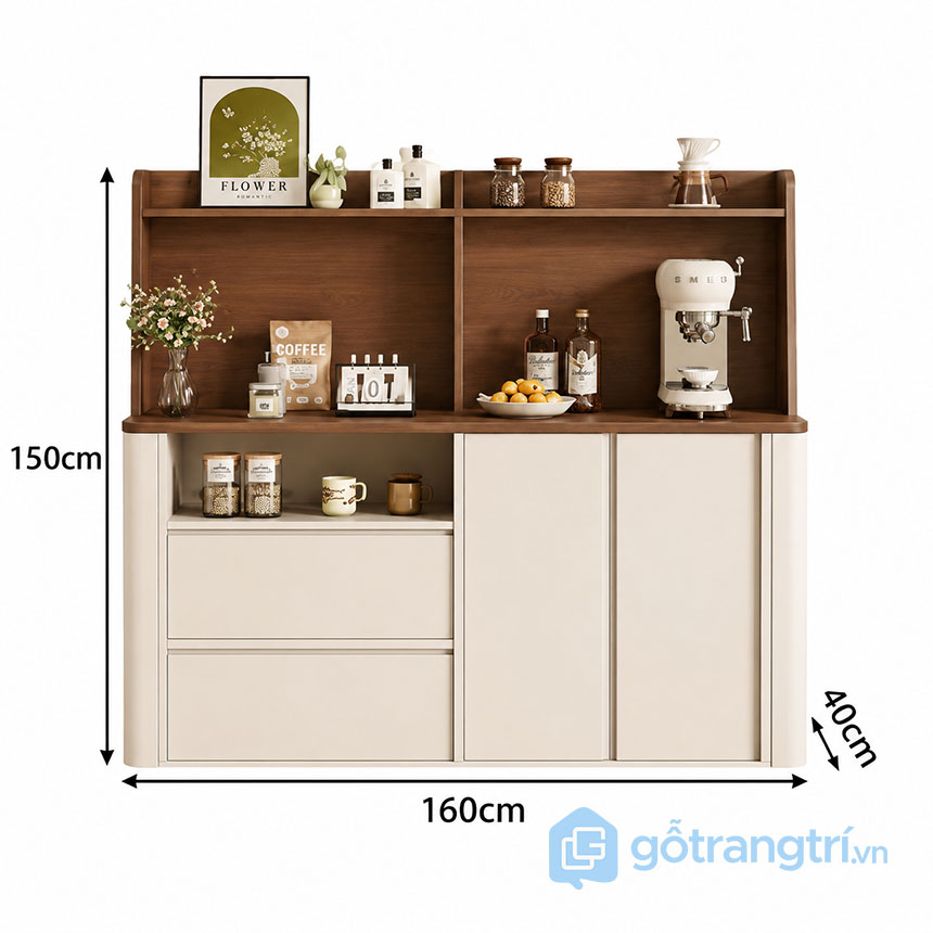 Tủ Pantry Mini Cho Bếp Hiện Đại GHS-55194