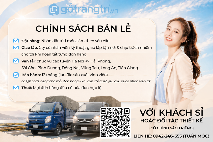 Chính sách bán lẻ Gỗ Trang Trí