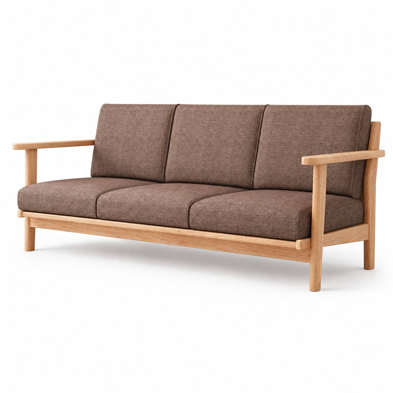 Màu sofa thanh lịch giúp phòng khách dễ phối với bàn trà, rèm và thảm