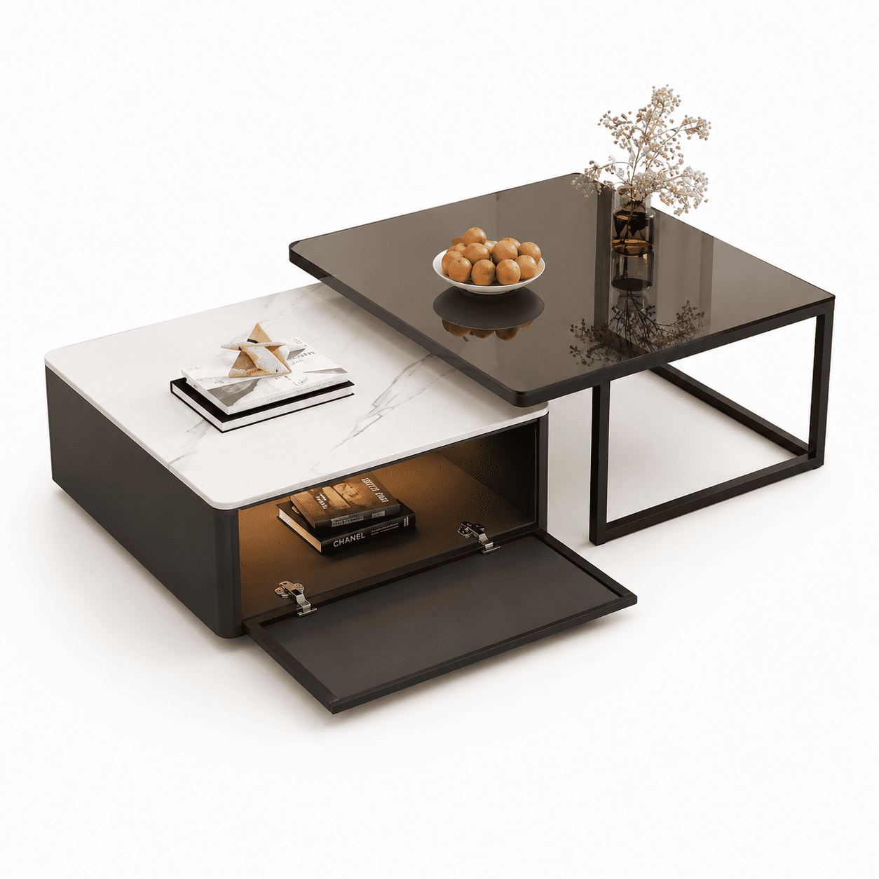 Bàn đẹp cho sofa nên cân bằng giữa mặt bàn đủ dùng và khoảng lối đi thoải mái