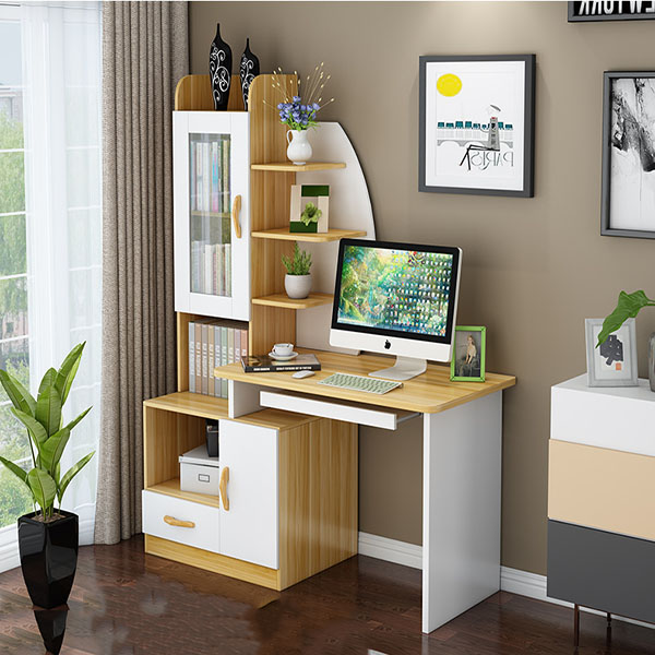 Góc làm việc gọn đẹp cần cân bằng giữa mặt bàn, hộc tủ và khoảng ngồi