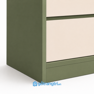 Thiết kế hiện đại, phối màu xanh rêu sang nhẹ