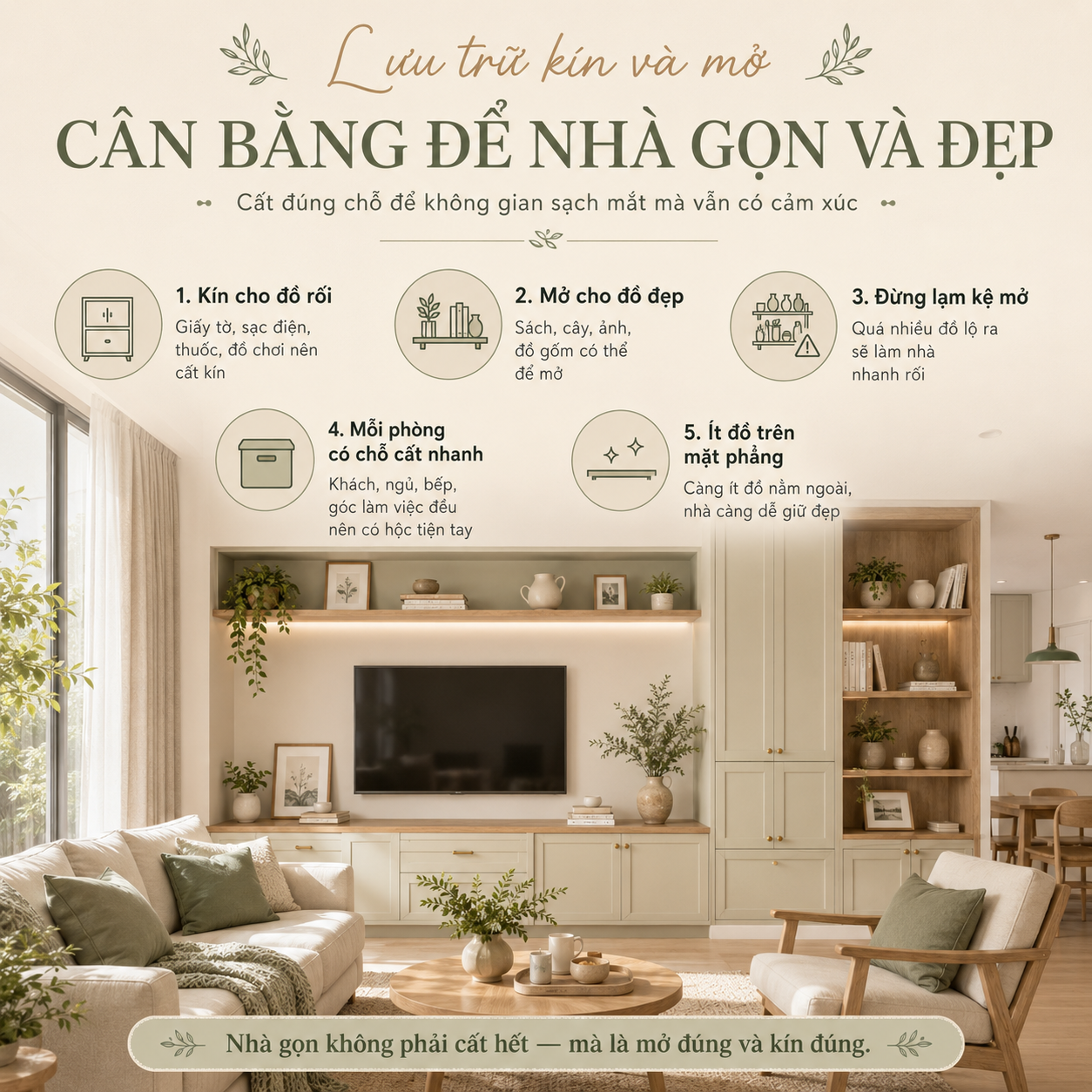 Nhà đẹp đa công năng: bố trí nội thất sao cho gọn, đẹp và dễ sống?