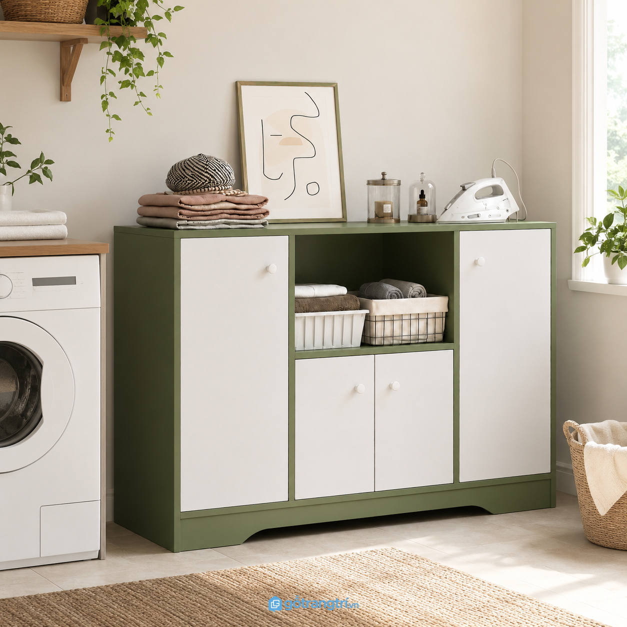 Tủ Để Đồ Phòng Giặt Hiện Đại GHS-5006