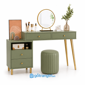 Bàn trang điểm màu xanh rêu hiện đại GHS-4000 GHS-4000 - 120x60x75cm - Xanh olive