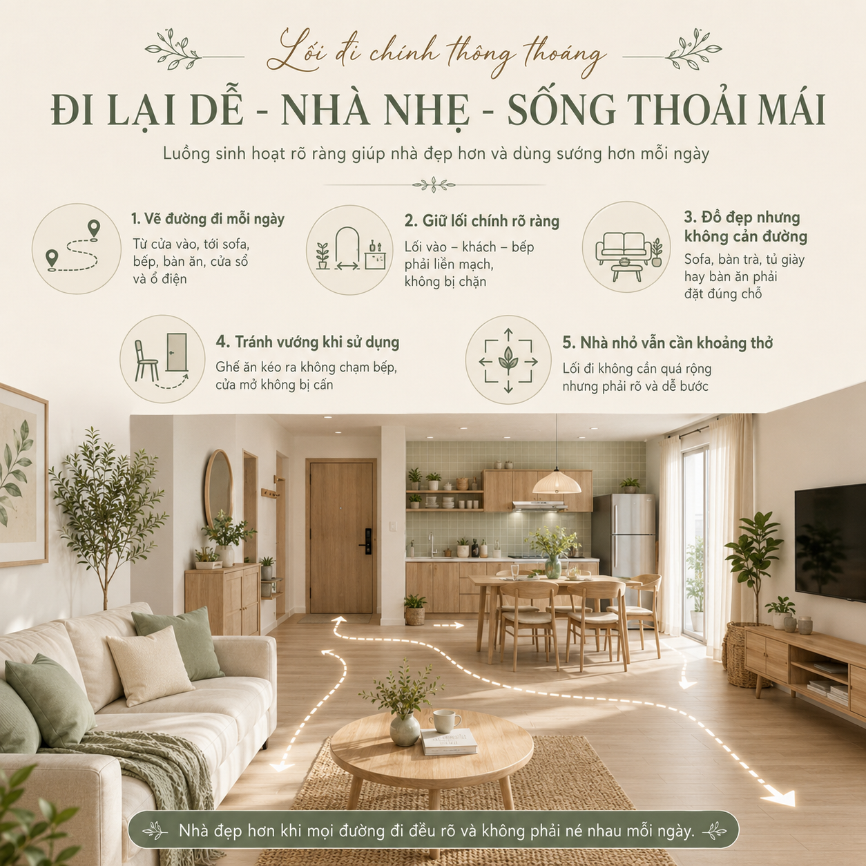 Nhà đẹp đa công năng: bố trí nội thất sao cho gọn, đẹp và dễ sống?