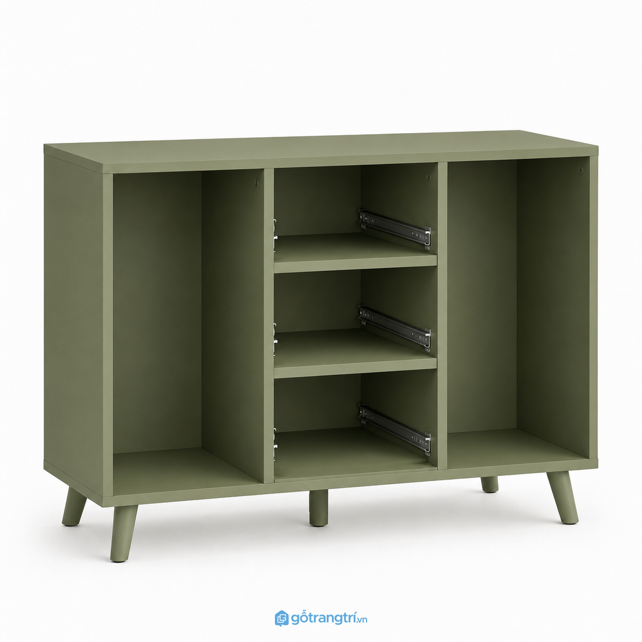 Tủ giày hiện đại màu xanh trắng 120cm