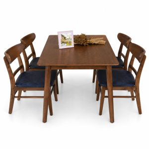 Bàn ăn Maya Walnut phong cách cổ điển GHC-4111