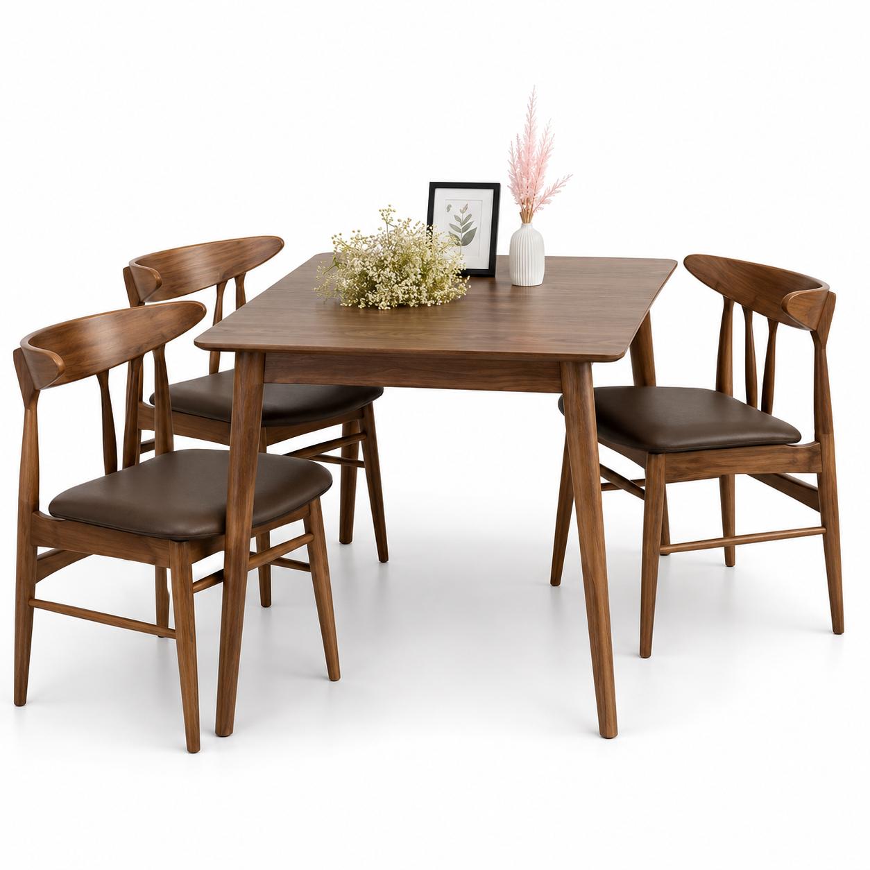 Bàn Ăn Lunar Mahogany cổ điển GHC-4118