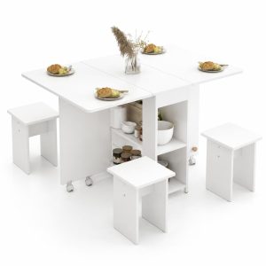 Bàn ăn gấp gọn, bàn ăn gỗ thiết kế thông minh GHC-41222