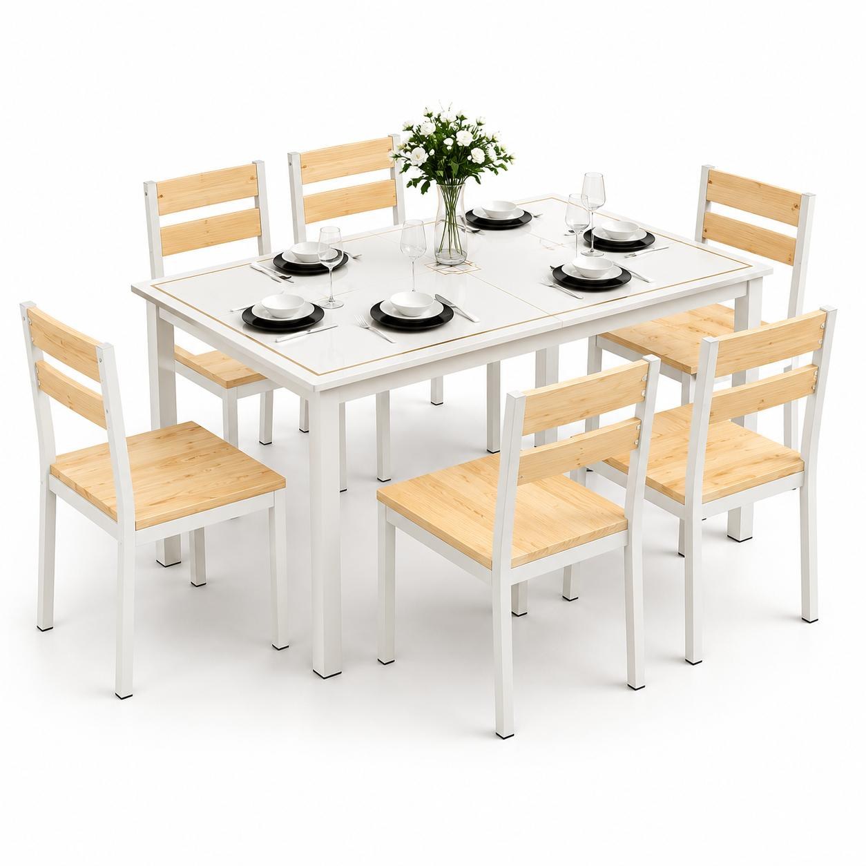 Bộ bàn ăn gỗ công nghiệp 4 chỗ hiện đại GHC-4128