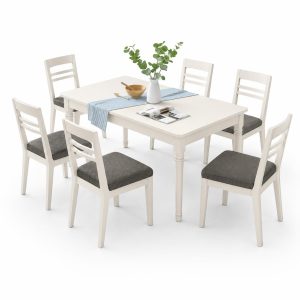Bộ bàn ăn gia đình đẹp thanh lịch GHS-41153
