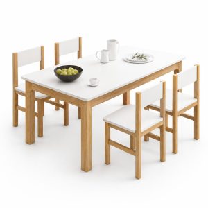 Bàn ăn bằng gỗ kiểu dáng thanh lịch GHS-41213
