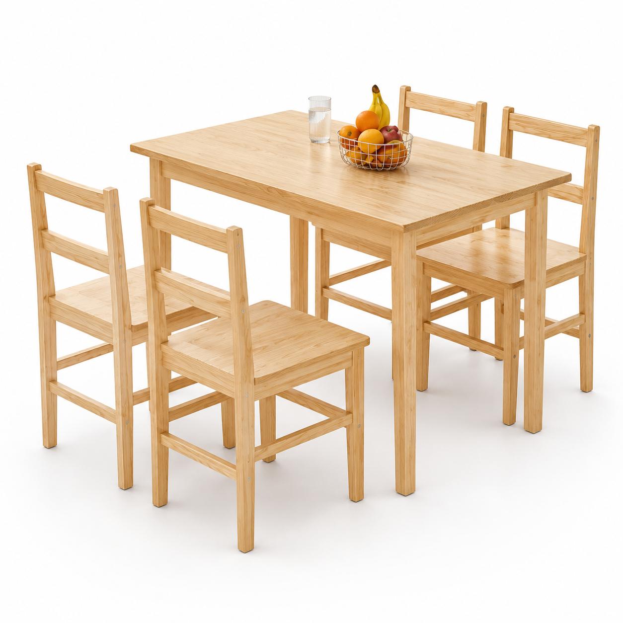 Bàn ăn gỗ sồi kiểu dáng nhỏ gọn cho gia đình GHS-41218