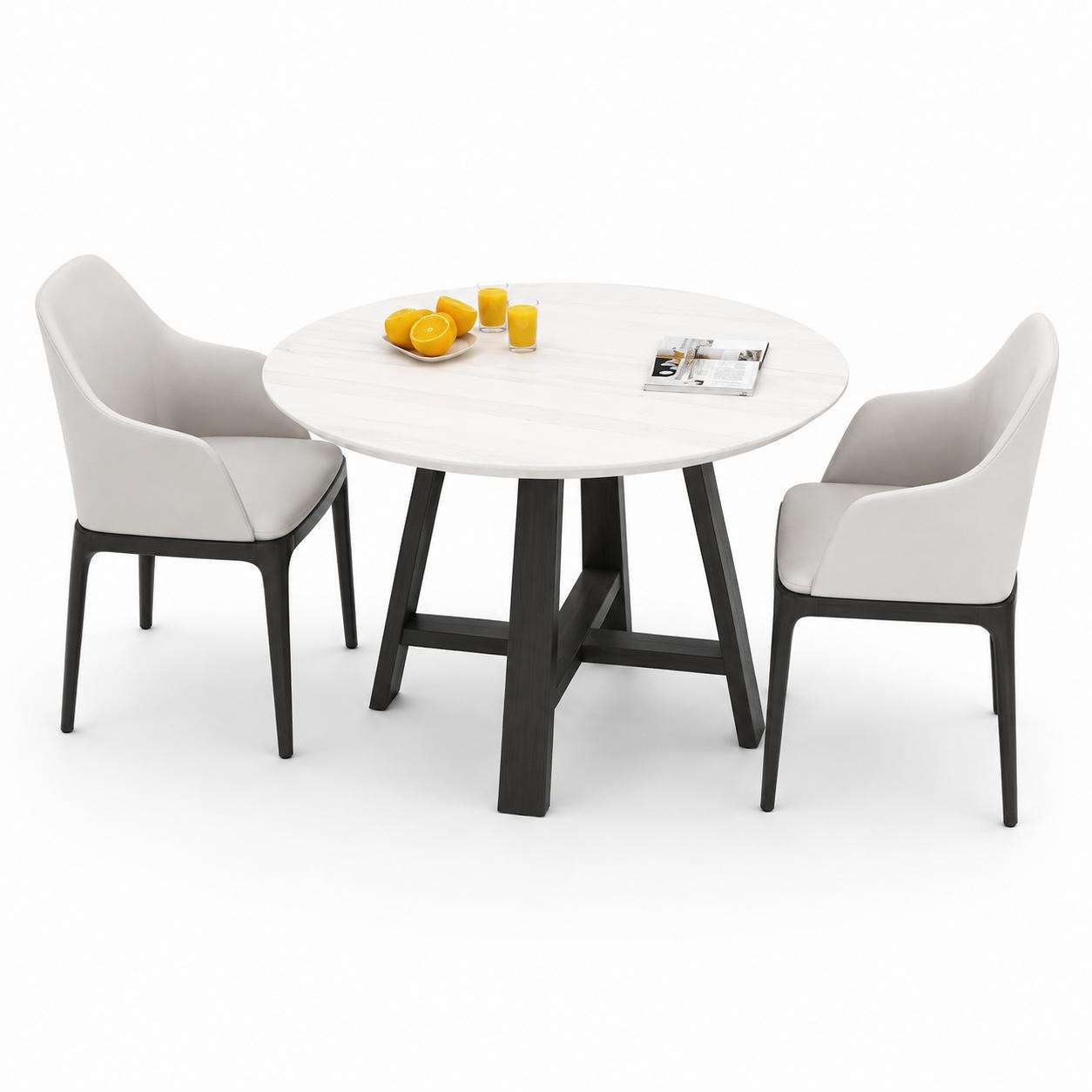 Bàn ăn tròn phong cách hiện đại cho gia đình GHS-4573