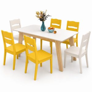 Bàn ăn gia đình hiện đại thiết kế trẻ trung GHS-4605