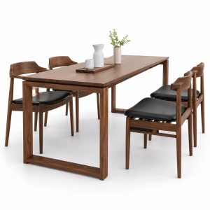 Bộ bàn ăn gia đình bằng gỗ tự nhiên GHS-4771