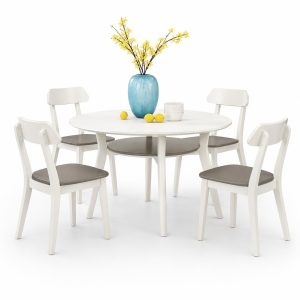 Bàn ăn gia đình hình tròn nhỏ gọn GHS-4778