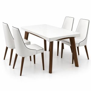 Bàn ăn gỗ tự nhiên kiểu dáng hiện đại nhỏ gọn GHS-4903