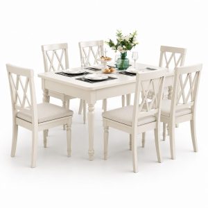 Bàn ăn gỗ sồi thiết kế độc đáo sang trọng GHS-4906