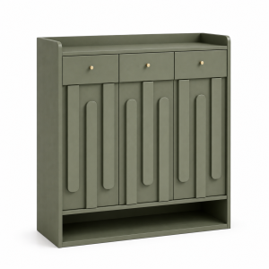 Tủ Giày Màu Xanh Olive Hiện Đại 3 Cánh GHS-5051