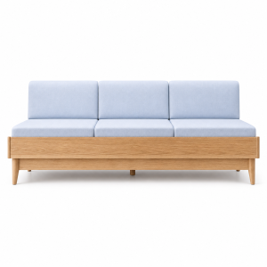 Ghế Sofa văng gỗ sồi, nệm Nỉ GHS-8100