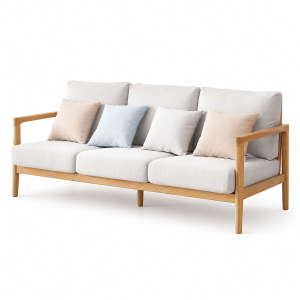 Ghế sofa phòng khách bọc nỉ gỗ tự nhiên GHS-8295
