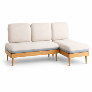 Sofa nỉ chữ L khung gỗ sồi chắc chắn GHS-8359