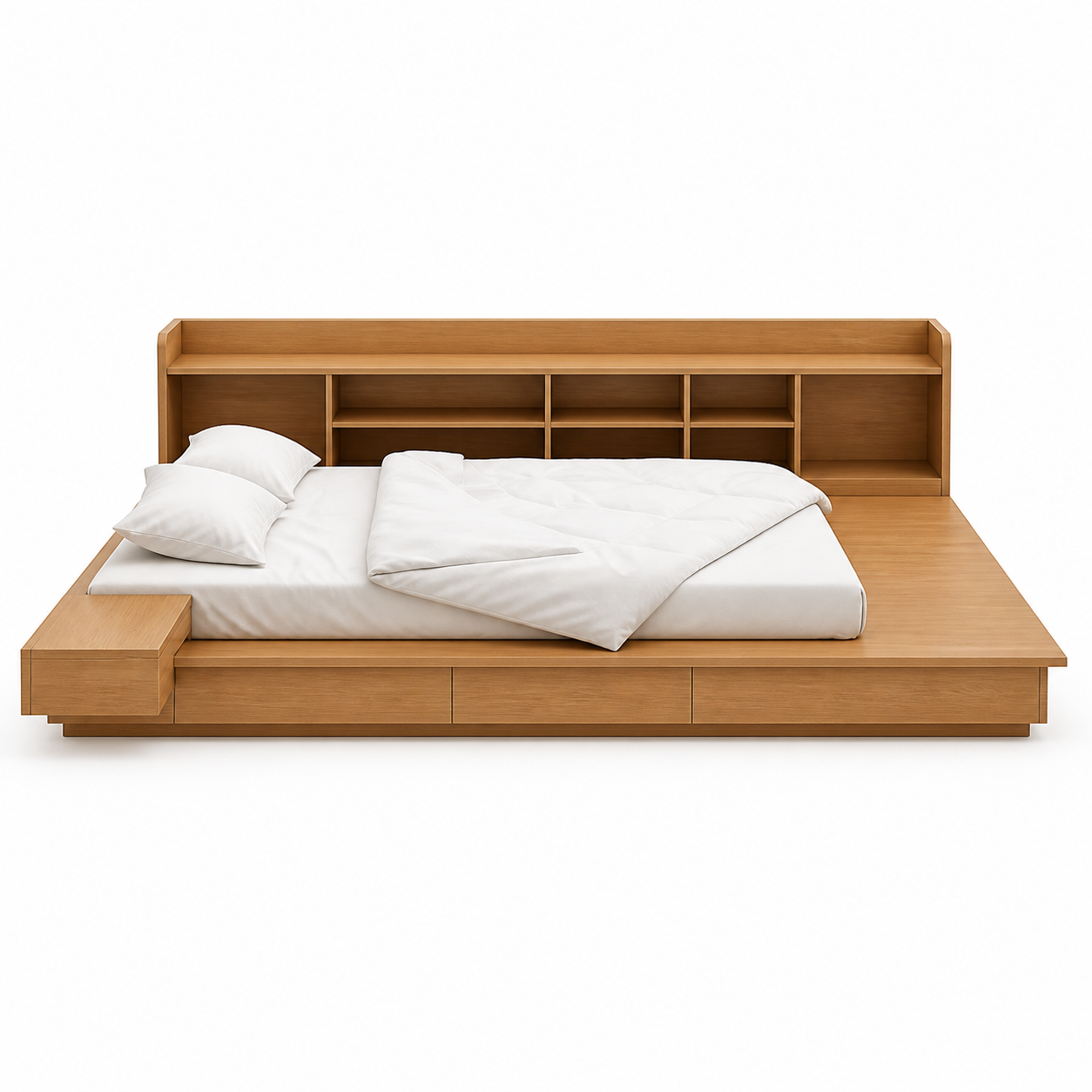 Giường ngủ có hộc tủ âm sàn GHS-9377 – Không gian lưu trữ ẩn tuyệt vời