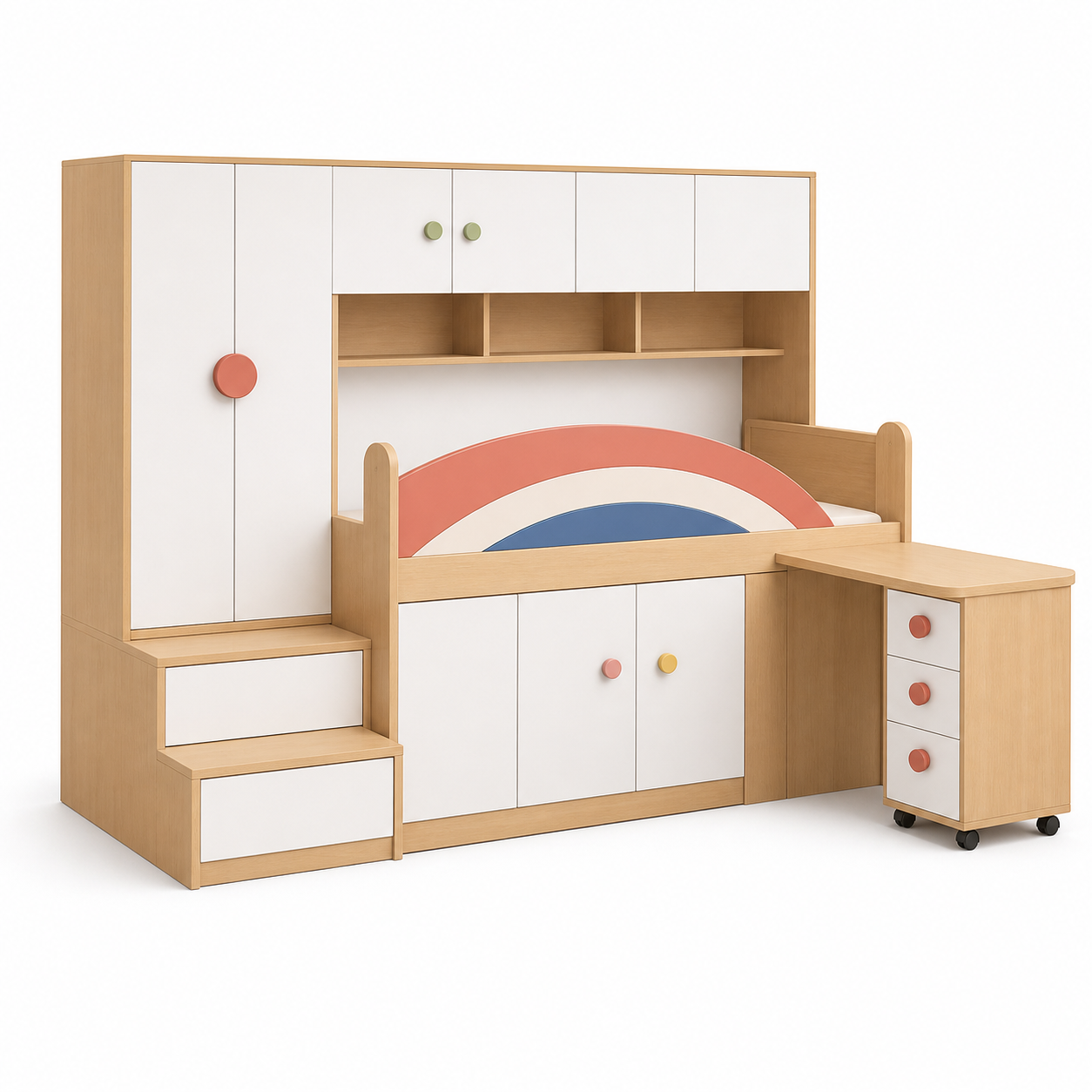Giường tầng thấp an toàn, tiện nghi cho bé GHS-9382
