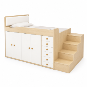 Giường kết hợp tủ quần áo tiện nghi GHS-9383