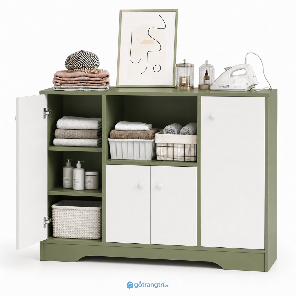 Tủ Để Đồ Phòng Giặt Hiện Đại GHS-5006