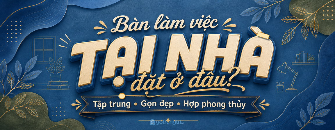Bàn làm việc tại nhà nên đặt ở đâu