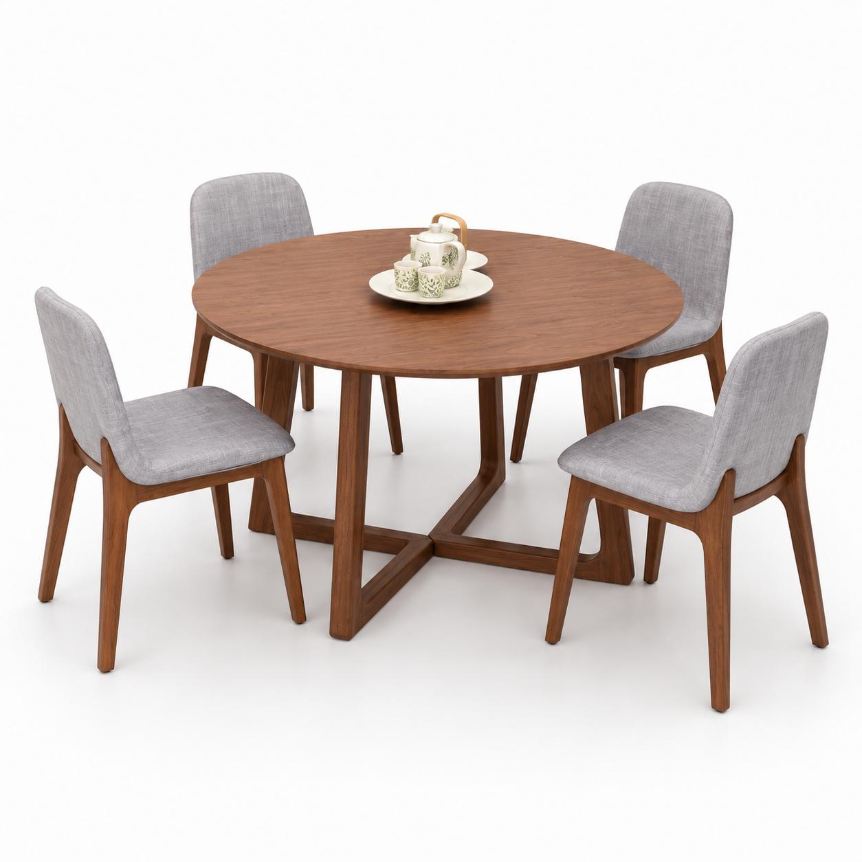 Bàn ăn gỗ tự nhiên phong cách Bắc Âu GHS-4132 - gợi ý khi mua bàn ăn ở đâu uy tín