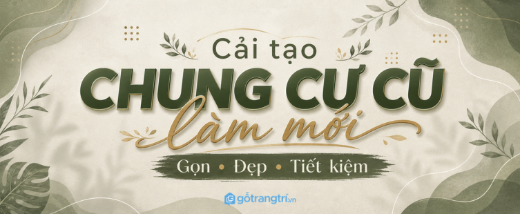 Cải tạo chung cư cũ: làm mới nội thất sao cho gọn, đẹp và tiết kiệm?