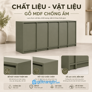 Chất liệu bền đẹp đáp ứng nhu cầu sử dụng lâu dài