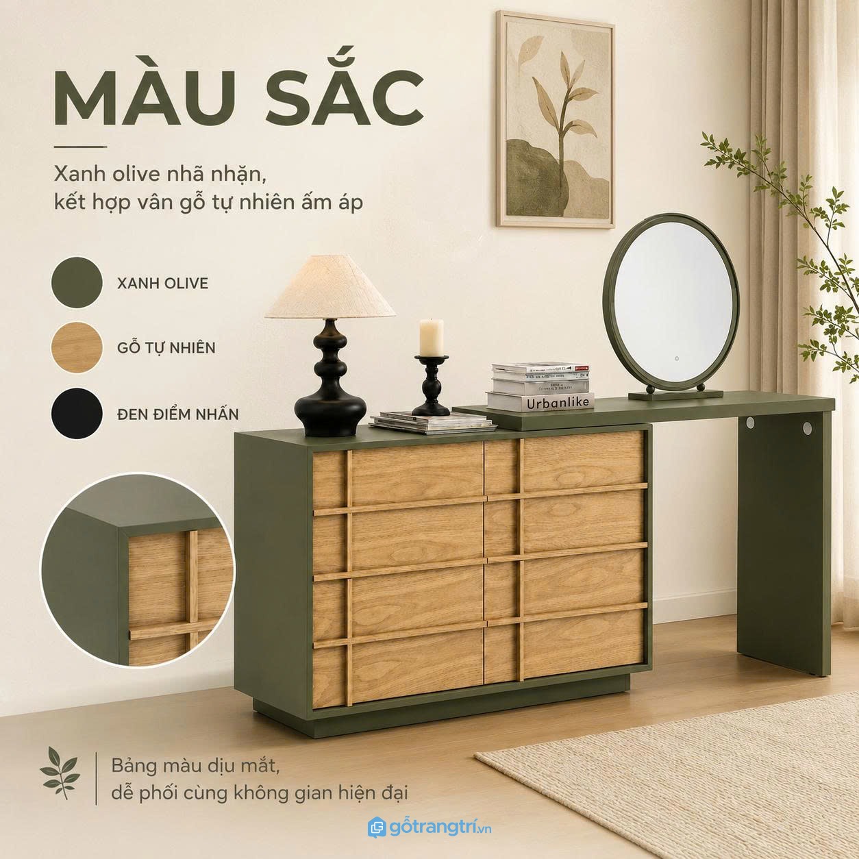 Chất liệu bền đẹp đáp ứng nhu cầu sử dụng lâu dài