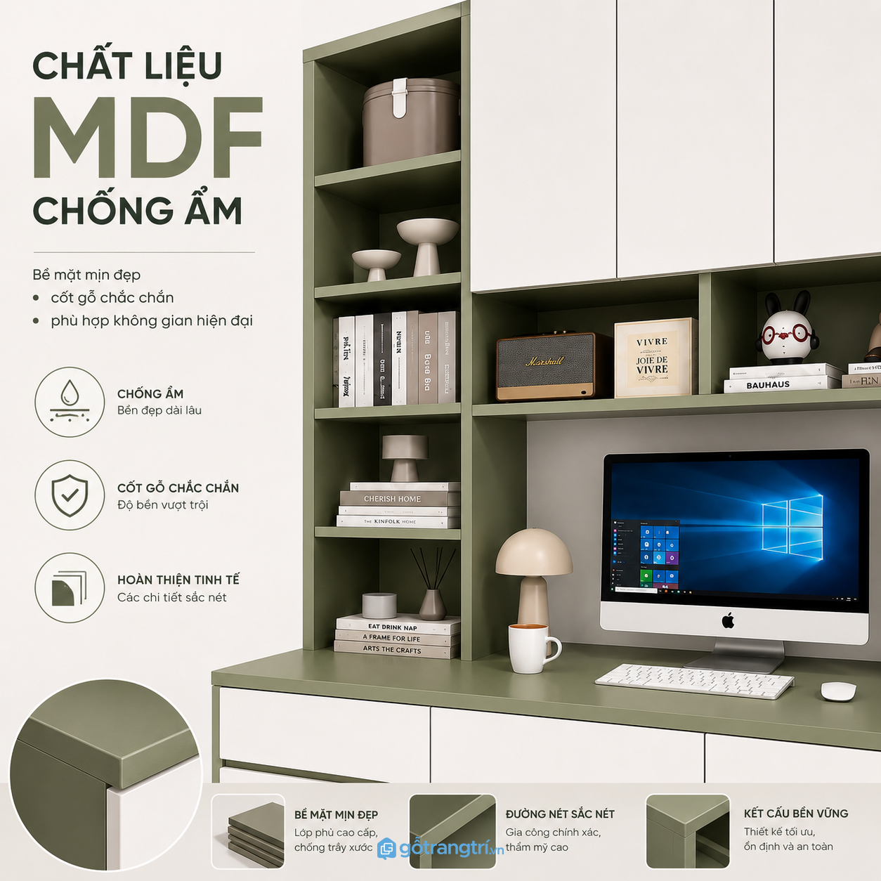 Chất liệu bền đẹp phù hợp điều kiện khí hậu Việt Nam