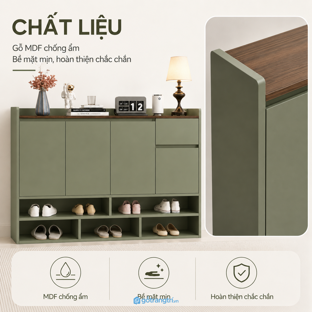 Chất liệu bền đẹp, phù hợp khí hậu Việt Nam