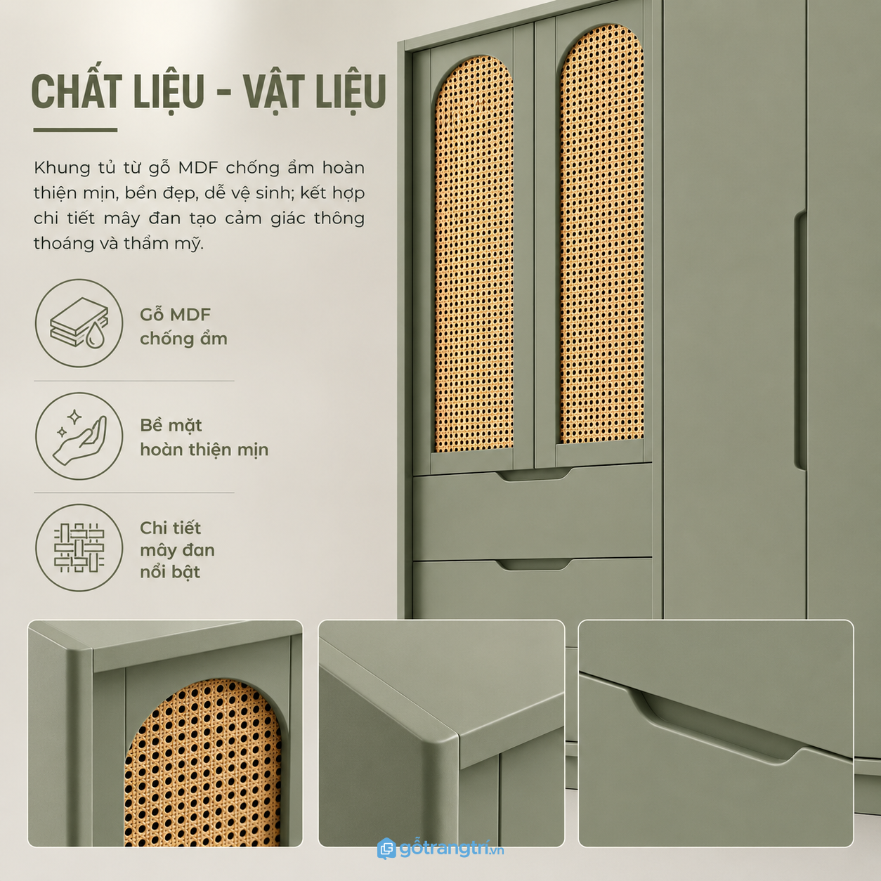 Chất liệu bền đẹp phù hợp khí hậu Việt Nam