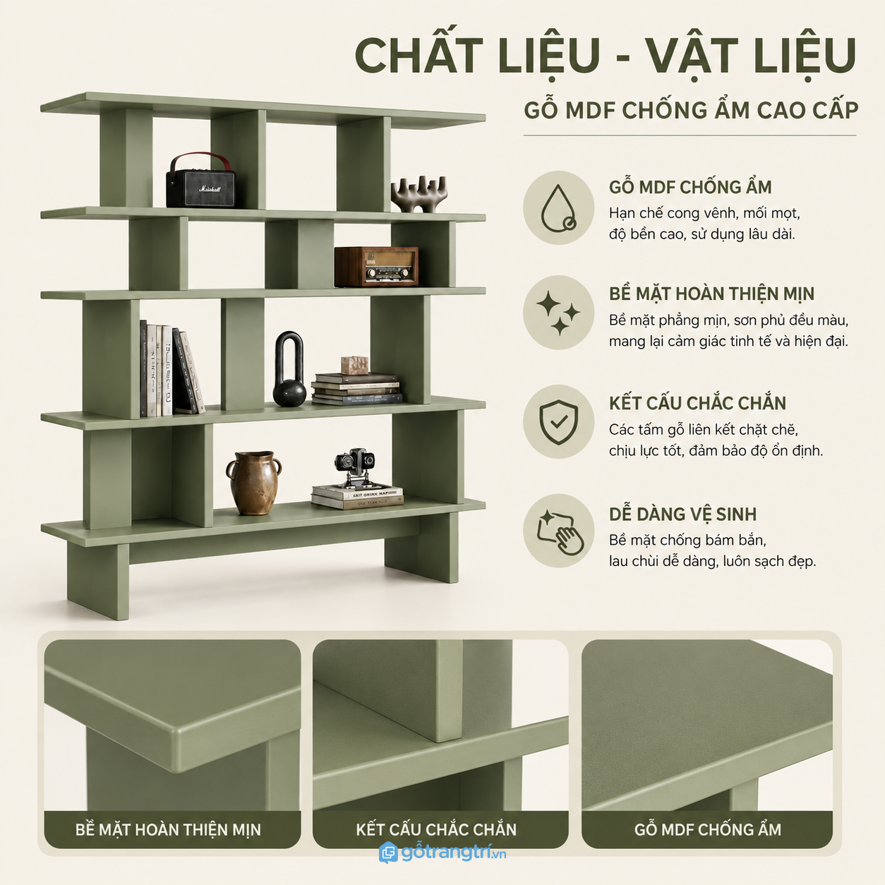 Chất liệu bền đẹp phù hợp nhu cầu sử dụng lâu dài Chất liệu bền đẹp phù hợp nhu cầu sử dụng lâu dài