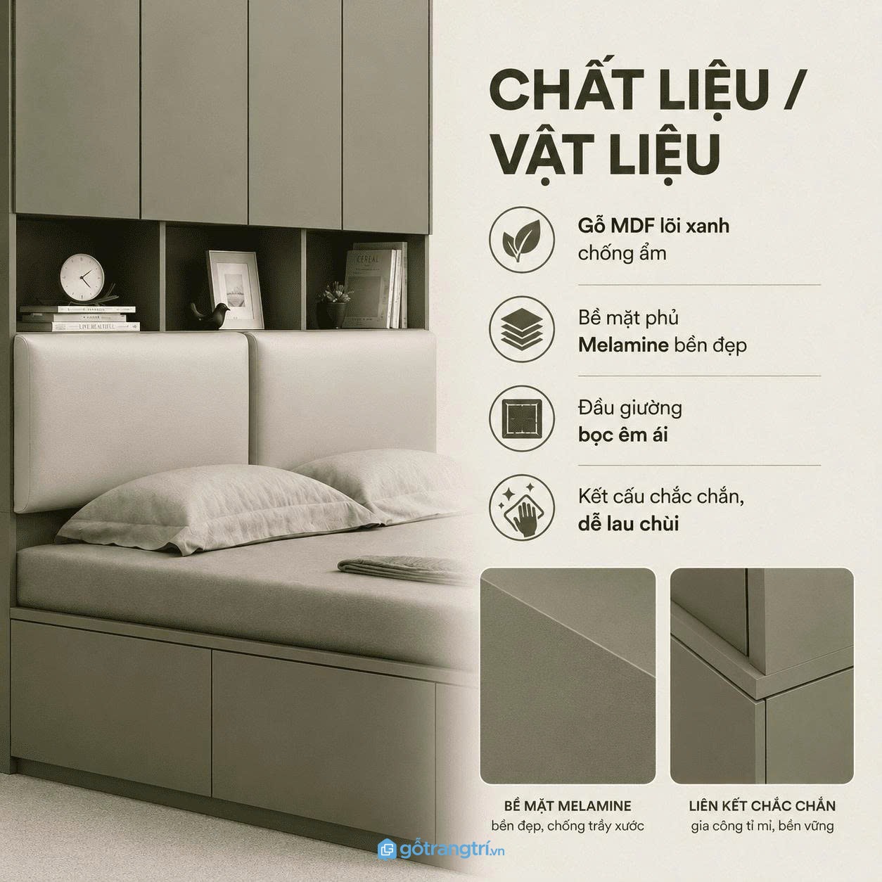 Chất liệu bền đẹp, sử dụng lâu dài