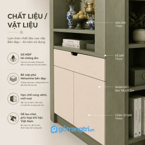 Chất liệu bền đẹp, sử dụng ổn định lâu dài