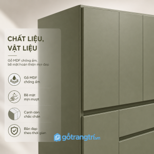 Chất liệu bền đẹp, thích hợp với điều kiện sử dụng lâu dài